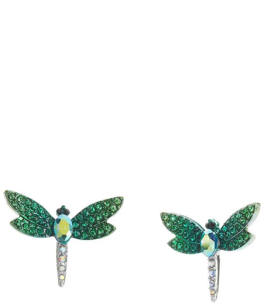 Betsey Johnson Garden Glam Dragonfly Stud Earrings