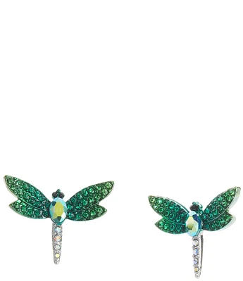 Betsey Johnson Garden Glam Dragonfly Stud Earrings