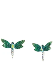 Betsey Johnson Garden Glam Dragonfly Stud Earrings
