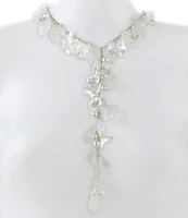 Betsey Johnson Garden Glam Flower Petal Y-Necklace