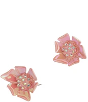 Betsey Johnson Garden Glam Flower Stud Earrings