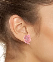 Betsey Johnson Garden Glam Flower Stud Earrings