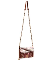 Betsey Johnson Gingerbread Wallet On A Chain Crossbody Bag