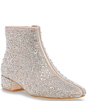 Betsey Johnson Girls' Cady Rhinestone Booties (Youth)