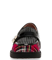 Betsey Johnson Girls' Marim Plaid Loafers (Youth)