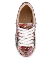 Betsey Johnson Girls' Sidny Floral Rhinestone Sneakers (Youth)