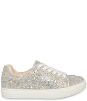 Betsey Johnson Girls' Sidny Rhinestone Embellished Family Matching Lace-Up Sneakers (Youth)