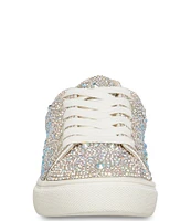 Betsey Johnson Girls' Sidny Rhinestone Embellished Family Matching Lace-Up Sneakers (Youth)