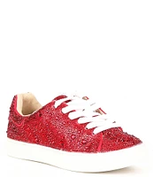 Betsey Johnson Girls' Sidny Rhinestone Embellished Family Matching Lace-Up Sneakers (Youth)