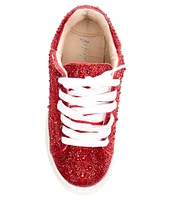 Betsey Johnson Girls' Sidny Rhinestone Embellished Family Matching Lace-Up Sneakers (Youth)