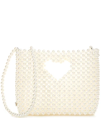 Betsey Johnson Gossip Pearl Top Handle Crossbody Bag