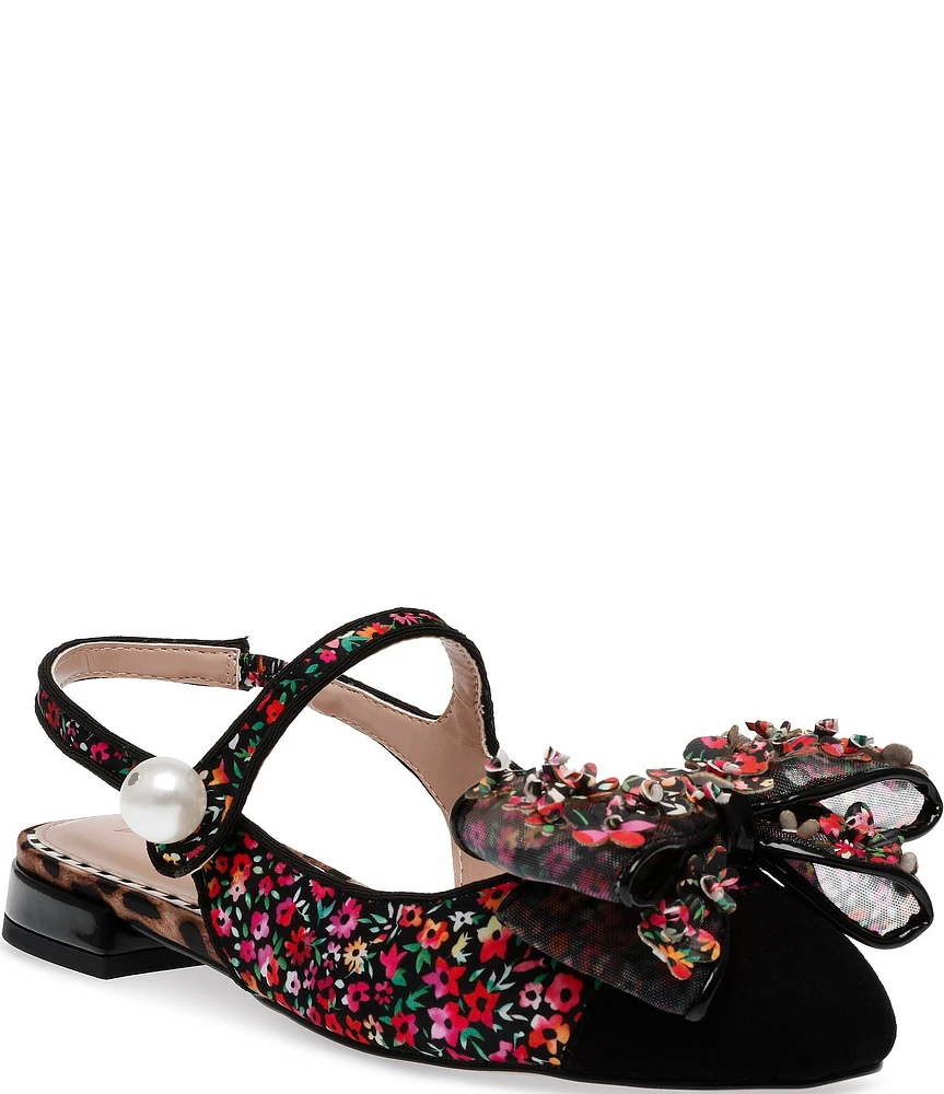 Betsey Johnson Livy Ditsy Floral Slingback Mary Janes