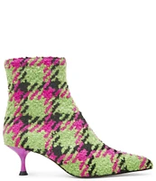 Betsey Johnson Parkker Boucle Kitten Heel Booties