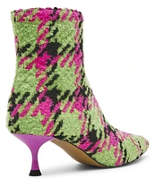 Betsey Johnson Parkker Boucle Kitten Heel Booties