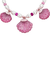 Betsey Johnson Seashell Pearl Bib Statement Necklace