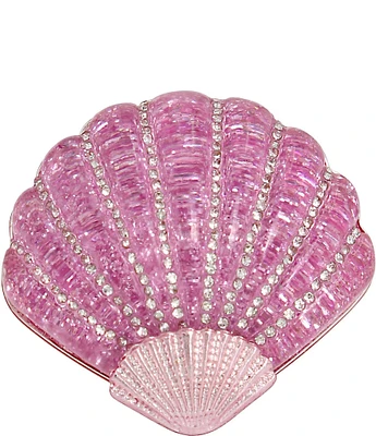 Betsey Johnson Seashell Rhinestone Stretch Pink Ring