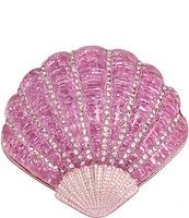 Betsey Johnson Seashell Rhinestone Stretch Pink Ring