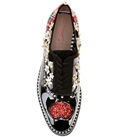 Betsey Johnson Skyyla 3D Flower Embellished Platform Oxfords