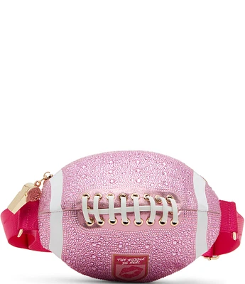 Betsey Johnson Tackle Me Rhinestone Football Sling Crossbody Bag