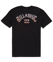 Billabong Big Boys 8-20 Short Sleeve Graphic Signature Logo Arch Fill T-Shirt