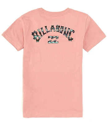 Billabong Big Boys 8-20 Short Sleeve Graphic Signature Logo Arch Fill T-Shirt