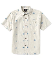 Billabong Big Boys 8-20 Short Sleeve Stone Sundays Mini Woven Shirt