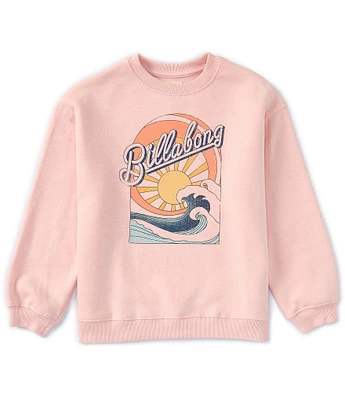 Billabong Big Girls 7-16 Circle Of Sun Graphic Crew Neck Pullover