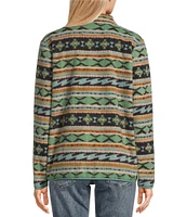 Billabong Boundary Mock 3 Striped Quarter Zip Fleece Pullover