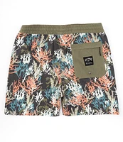 Billabong Coral Garden Layback Performance 17#double; Outseam Board Shorts