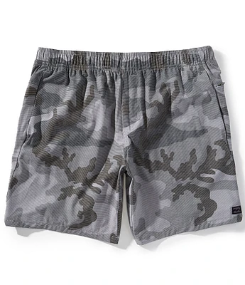 Billabong Crossfire Printed Elastic Submersible 18#double; Inseam Shorts