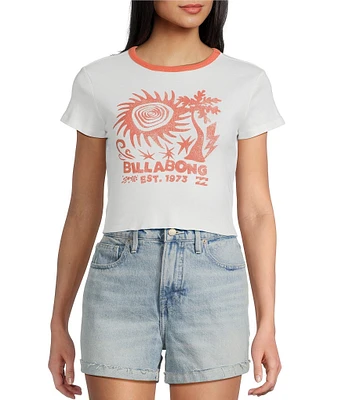 Billabong Electric Feeling Short Sleeve Cropped T-Shirt