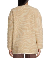 Billabong Fireside Cozy Oversized Printed Sherpa Jacket