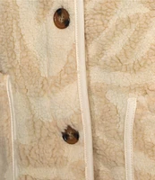Billabong Fireside Cozy Oversized Printed Sherpa Jacket