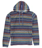 Billabong Flecker Diego Long Sleeve Printed Striped Fleece Hoodie