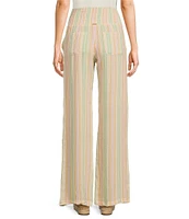 Billabong New Waves 2 Relaxed High-Rise Smocked Waist Striped Pants