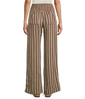 Billabong New Waves 2 Relaxed High-Rise Smocked Waist Striped Pants