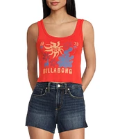 Billabong Hot Daze Sleeveless Cropped Tank Top