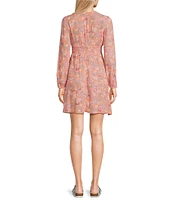 Billabong In Ur Dreams Blouson Sleeve Floral Print Dress