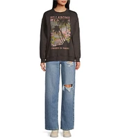 Billabong Long Sleeve Sunkissed Paradise Graphic Sweatshirt