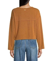 Billabong Mai Tai Long Sleeve Rib Knit Top