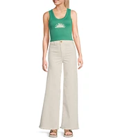 Billabong New Beginnings Cropped Graphic Tank Top