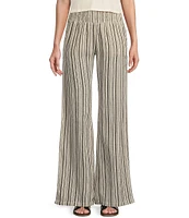 Billabong New Waves High Rise Smocked Striped Pants