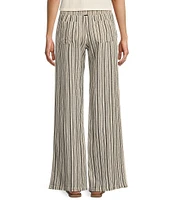 Billabong New Waves High Rise Smocked Striped Pants
