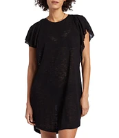 Billabong Out For Waves Flutter Sleeve Cover Up Dress
