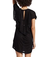 Billabong Out For Waves Flutter Sleeve Cover Up Dress