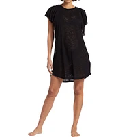 Billabong Out For Waves Flutter Sleeve Cover Up Dress