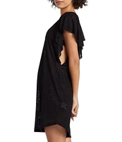 Billabong Out For Waves Flutter Sleeve Cover Up Dress