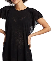 Billabong Out For Waves Flutter Sleeve Cover Up Dress