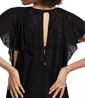 Billabong Out For Waves Flutter Sleeve Cover Up Dress