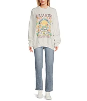 Billabong Ride In Crew Oversized Under The Sun Graphic Sweatshirt